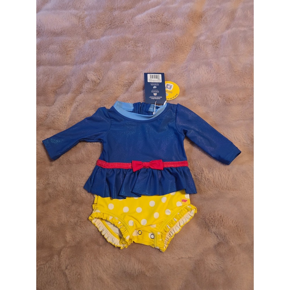 Rufflebutts baby girl disney swimsuit 0-3 mos